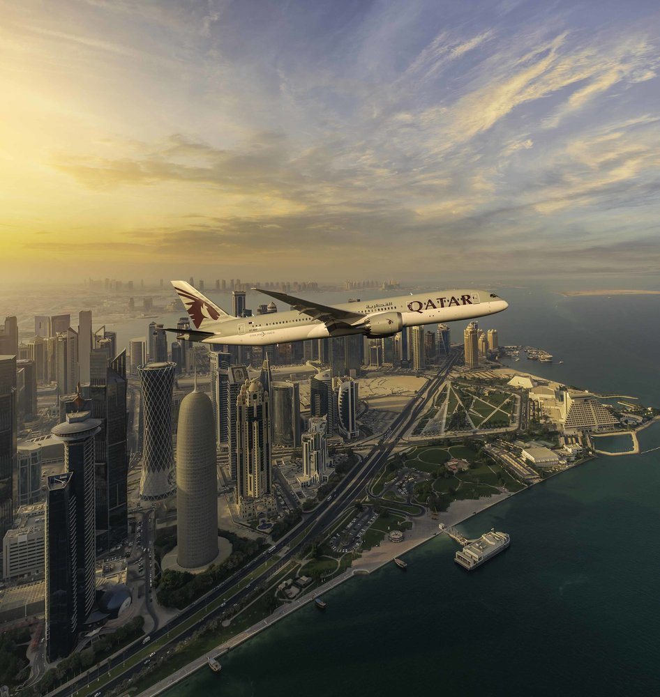 Aircraft over Doha